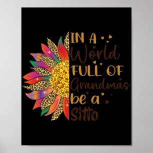 Poster Um Cheio Mundial De Avós Seja Um Presente De Giras