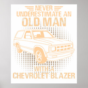 Poster Um Chevrolet Blazer de um Velho Homem 1vintagevint