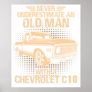 Poster Um Chevrolet C10 de um homem velho 1971 a 1972
