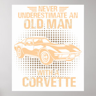 Poster Um Chevrolet Corvette C3 Antigo 1979