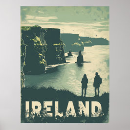 Poster Um Cliff da Moher Journey Ireland