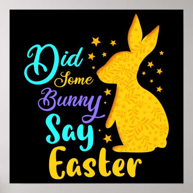 Poster Um Coelhinho Disse Páscoa (Frente)