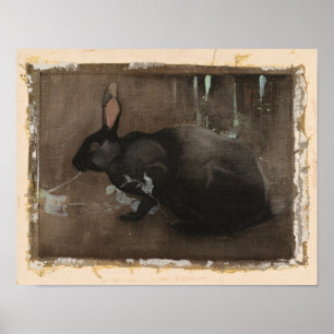 Poster Um coelho negro   Joseph Crawhall