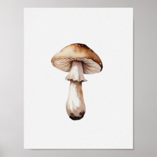 Poster Um cogumelo simples