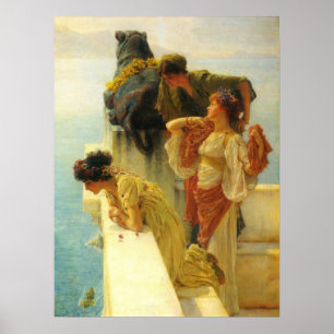 Poster Um Coign de vantajoso por Alma Tadema, arte do
