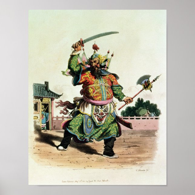 Pôster Um comediante chinês (Frente)