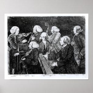 Poster Um concerto em Cambridge, 1770