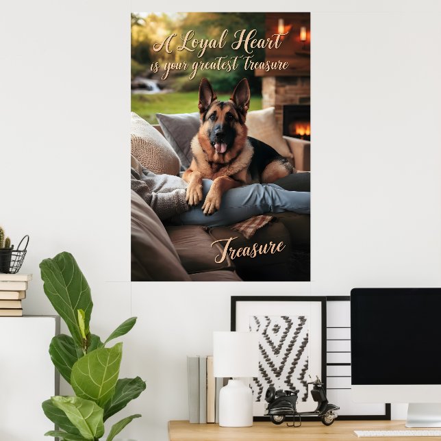 Poster Um Conforto Autóctico Leal (Escritório em casa)