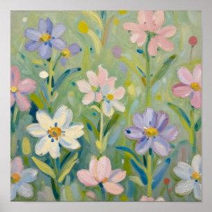 Poster Um Coro Sussurrante de Flores Silvestres