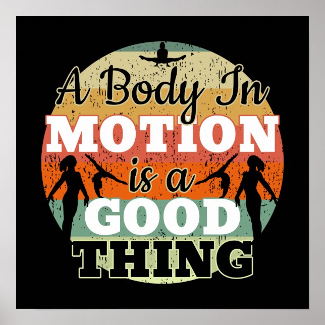 Poster Um Corpo em Movimento - Mentalidade de Ginástica F (Frente)