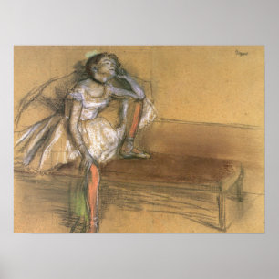 Pôster Um Coryphee que descansa por Edgar Degas, balé do