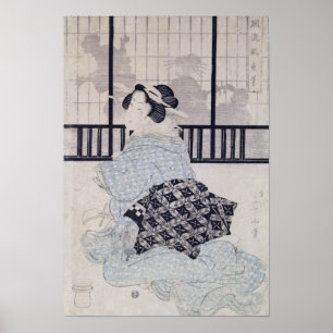 Pôster Um Courtisan com um Shamisen