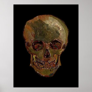 Pôster Um crânio por Vincent van Gogh