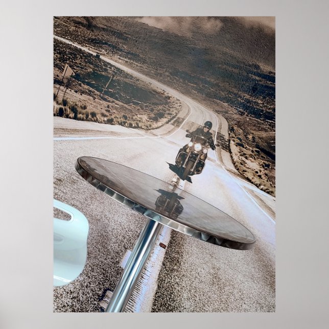 Poster Um cruzeiro de café solitário. (Frente)