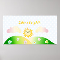 Um desenho animado do Sol Kawaii
