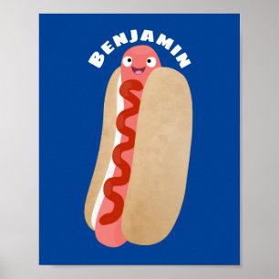 Poster Um desenho animado e engraçado de Weiner