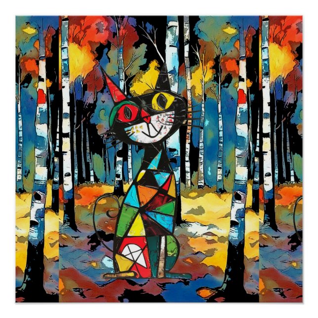 Pôster Um Dia Abstrato (Frente)