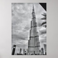 Um dia chuvoso em Burj Khalifa