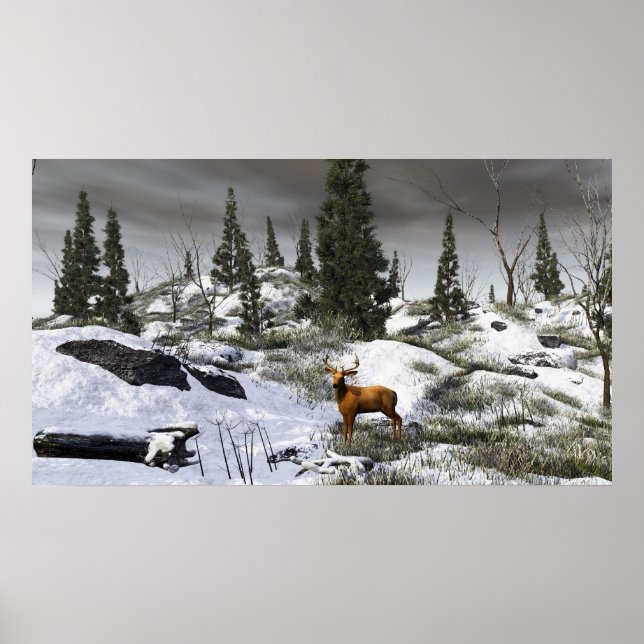 Poster Um dia de inverno (Frente)