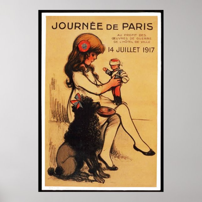 Pôster Um dia em Paris (em 23 tamanhos) (Frente)