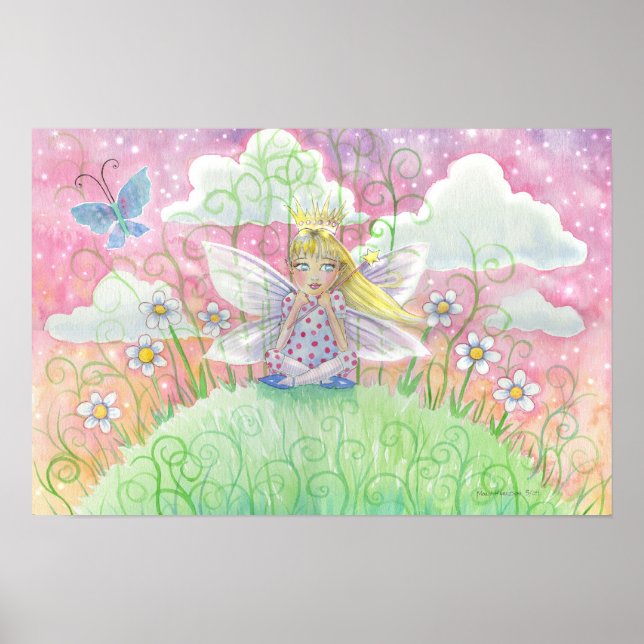 Poster Um Dia Eu Serei um Cartaz de Princesa Fada (Frente)