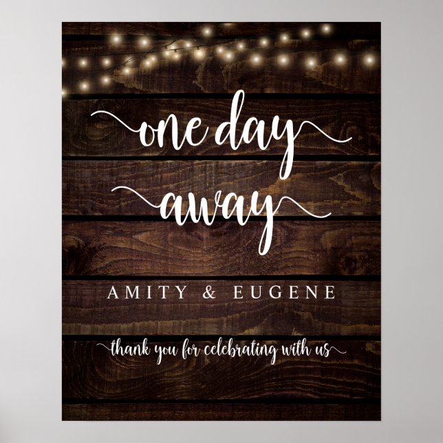 Poster Um dia, Janto de ensaio de casamento Bem-vindo (Frente)