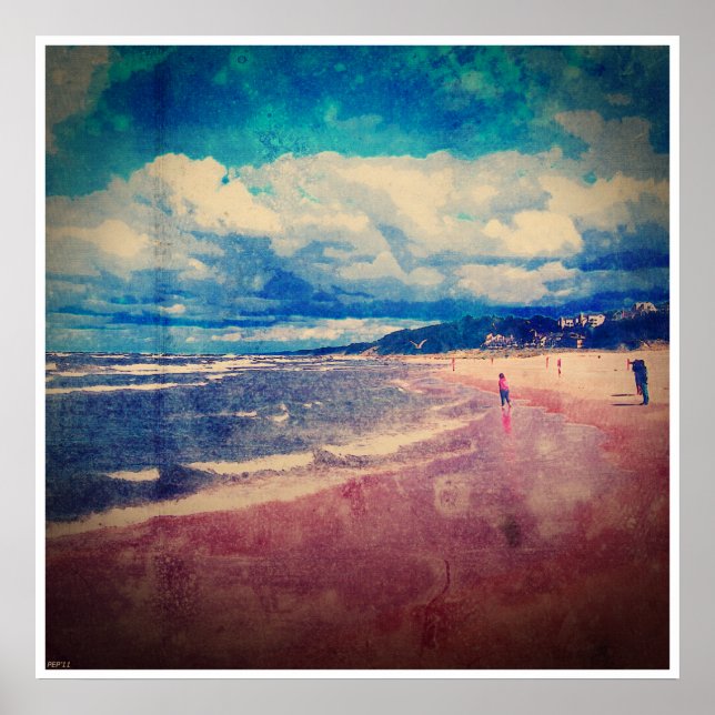 Poster Um Dia Na Praia (Frente)