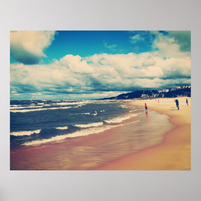 Pôster Um Dia Na Praia (Frente)