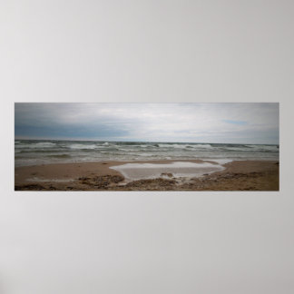 Pôster Um dia nevado na praia