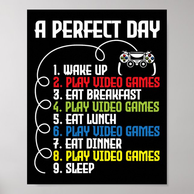 Poster Um Dia Perfeito - Jogos Engraçados 1 (Frente)