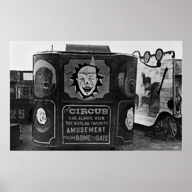 Pôster Um Diabo de Cavalo no Circo, 1930 (Frente)