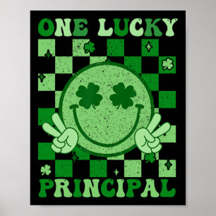 Poster Um Diretor Sortudo Sorriso Groovy Dia de São Patrí
