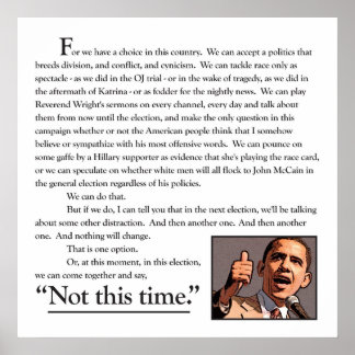 Pôster Um Discurso. Um Sonho