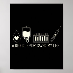 Poster Um Doador de Sangue Salvou Minha Vida Nacional de