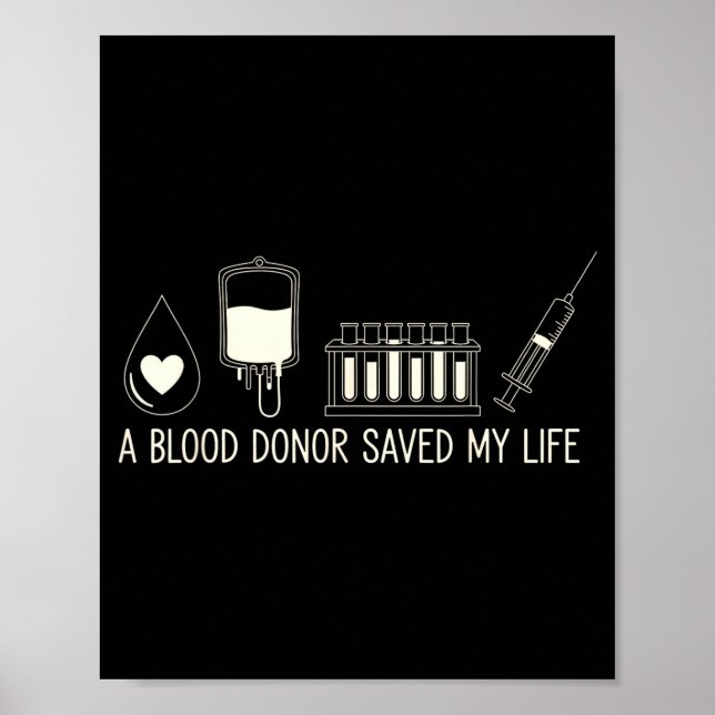 Poster Um Doador de Sangue Salvou Minha Vida Nacional de  (Frente)