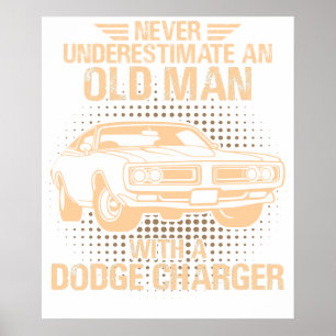Poster Um Dodge Charger Antigo 1971