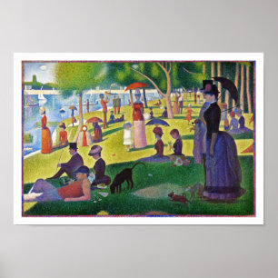 Pôster Um domingo à tarde no La Jatte grandioso por
