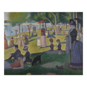 Pôster Um Domingo na La Grande Jatte, Georges Seurat 1884
