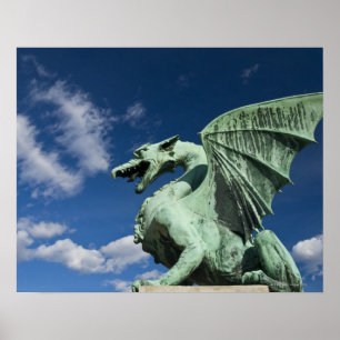 Poster Um dos quatro dragões de bronze do dragão