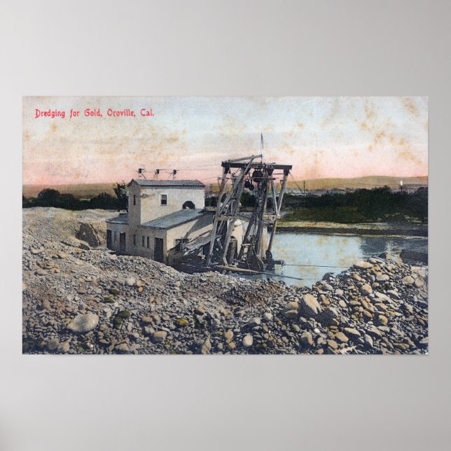 Poster Um dragão dragando para GoldOroville, CA (Frente)