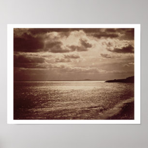 Poster Um efeito do Sun, Normandy c.1857 (foto do sepia