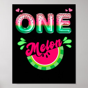 Poster Um Em Um Grupo De Aniversário Da Melon Mãe