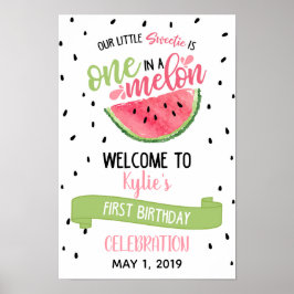Poster Um em um Sinal de Boas-vindas Melon