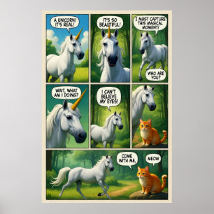 Poster Um Encontro Mágico com um Gato Falante