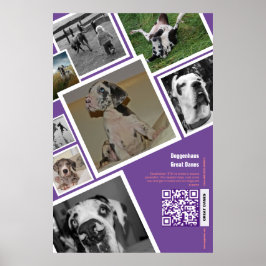 Poster Um enorme cão vendendo