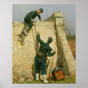 Pôster Um escape rápido (óleo no painel)