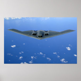 Pôster Um espírito B-2 sobe através do céu