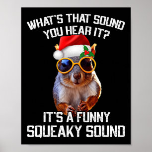 Poster Um Esquilo De Natal De Squeaky Squeaky