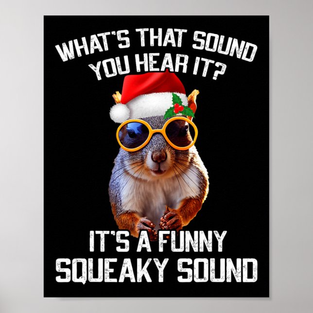Poster Um Esquilo De Natal De Squeaky Squeaky (Frente)