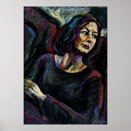 Pôster Um Estranho Absoluto - uma pintura de pastel de pe